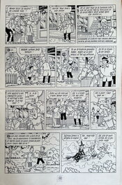 Eugeen Goossens - Witte zwanen zwarte zwanen p.40 - Planche originale