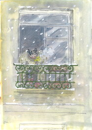 Lou Zago - Lou Zago - balcon - Illustration originale
