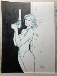 Nicolas Malfin - Amber 4 - Illustration originale