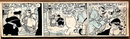 Marten Toonder - Marten Toonder en studio - Originele strook - Ollie B. Bommel en Tom Poes - De Atoomtrillingen - (1945) - Comic Strip