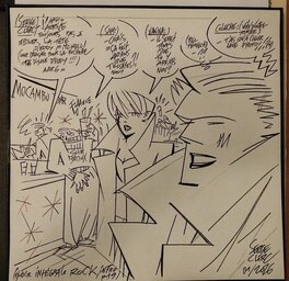 Serge Clerc - Le portrait d'Eddy Mitchell 40 ans plus tard... - Illustration originale