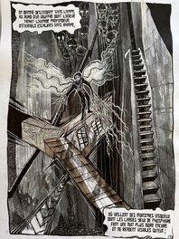 Gama Benzeno - L'irrémédiable - CHARLES BAUDELAIRES, planche originale 3/5 - Illustration originale