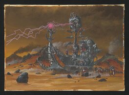 Adrian Smith - Chronopia Undead Ship - Planche originale