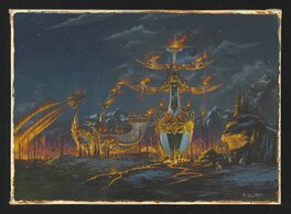 Adrian Smith - Elf Demental Ship - Planche originale