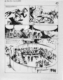 René Follet - Les ZINGARI. Le fou du clocher p10 - Œuvre originale