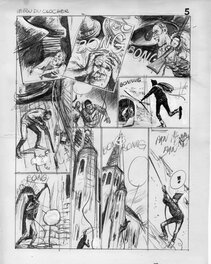 René Follet - Les ZINGARI. Le fou du clocher p5 - Original art