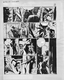 René Follet - Les ZINGARI. Le fou du clocher p8 - Œuvre originale