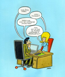 Éric Ivars - Vous êtes virée ! - Original Illustration