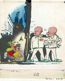 Jean-Claude Fournier - Spirou Les Mémoires de Spip Le Robot malade - Illustration originale