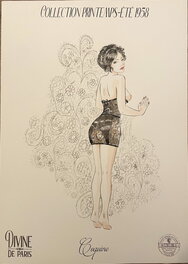 Paul Salomone - Catalogue 1958 Divine de Paris - Coquine - Original Illustration