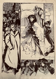 Lubin de Beauvais - Vers 1890, les grands boulevards - Illustration originale