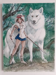 Enrico Marini - Princesse Mononoké - Original Illustration