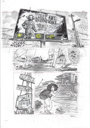 Anne Masse - Asphalte Sauvage - Planche originale 21 - Couverture originale