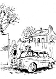 Serge Carrère - Discussion hivernale - Planche originale
