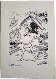 Originele tekening Jerom door Paul Geerts