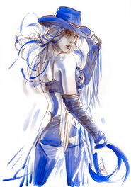 Tula Lotay - Jessica Alba as Nancy - Original Illustration