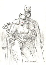 Enrico Marini - Catwoman & Batman - Original Illustration