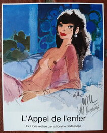 Utilisation comme ex-libris dans l'album L'appel de l'enfer pour la librairie belge BEDESCOPE Utilisation comme ex-libris dans l'album L'appel de l'enfer pour la librairie belge BEDESCOPE