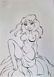 Bruno Di Sano - Couv. Histoires coquines tome 3 - Planche originale