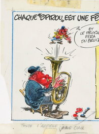 Original encré + Calque couleur pour l'imprimeur