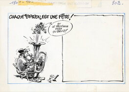 Original finalisé, encré