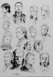 Francesco Trifogli - Visages - Original art