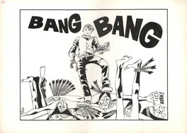 Guido Crepax - Bang Bang [Fort Alamo: Canzoni e storie del vecchio West] - Illustration originale