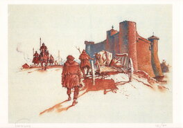 Hermann - Les tours de Bois-Maury / De Torens van Schemerwoude - Illustration originale