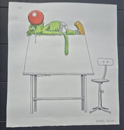 Laurent Houssin - Hommage Edika 2 - Illustration originale
