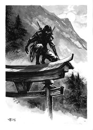 Dragan Paunovic - Japon Médiéval - Illustration 02 - Illustration originale
