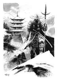 Dragan Paunovic - Japon Médiéval - Illustration 05 - Illustration originale