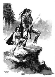 Dragan Paunovic - Japon Médiéval - Illustration 08 - Illustration originale