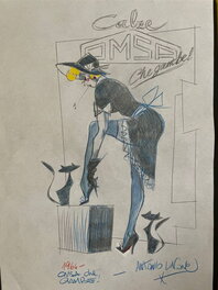 Antonio Lapone - Omsa, che gambe! - Illustration originale