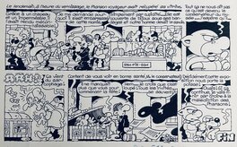Jean-Claude Poirier - Poirier, Supermatou, L’énigme de la momie, planche n°5 de fin, PifGadget#545, 1979. - Planche originale