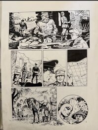 César Spadari - The Phantom and soldier - Planche originale