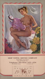 Brown and Bigelow 'Modern Venus' 1951 Calender Brown and Bigelow 'Modern Venus' 1951 Calender