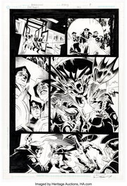 Chris Marrinan - Chris Marrinan and Margeaux (Andrew) Pepoy Batman #642 Story Page 8 Original Art (DC, 2005) - Planche originale