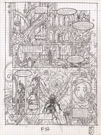 Olivier Ledroit - Wika - Planche 37 du storyboard - Planche originale
