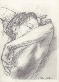 Liberatore - Portrait de femme 08 - Original Illustration