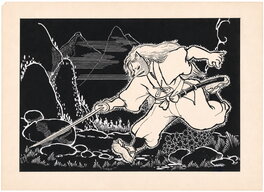 Shinpei Takeda - Iron Mask Part 1: Fūun Jigokudani | The Stormy Hell Valley - Illustration originale