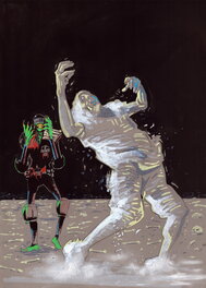 Stewart Kenneth Moore - Judge DEATH : The Dance Macabre panel 3 - Planche originale