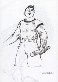 Liberatore - L'homme Au Bâton - Original Illustration