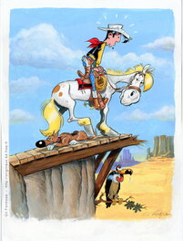 Gil Formosa - Lucky LUKE Bridge - Planche originale