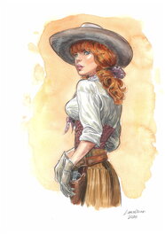 Jacques Lamontagne - Calamity Jane - Illustration originale