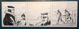 Hugo Pratt - Hugo PRATT - La giovinezza di Corto Maltese striscia n.39 (1981) - Planche originale