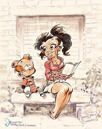 Dan Verlinden - Dan Verlinden Spirou - Original Illustration