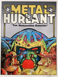 Gil Formosa - Couverture Métal Hurlant Nr 2 - D'après P.Druillet - Couverture originale