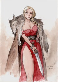 Enrico Marini - Thusnelda - Original Illustration