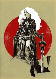 Philippe Bringel - Lady Death - Illustration originale