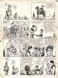 Jijé - Jerry Spring - Mon ami Red, Tome 15 - Planche originale